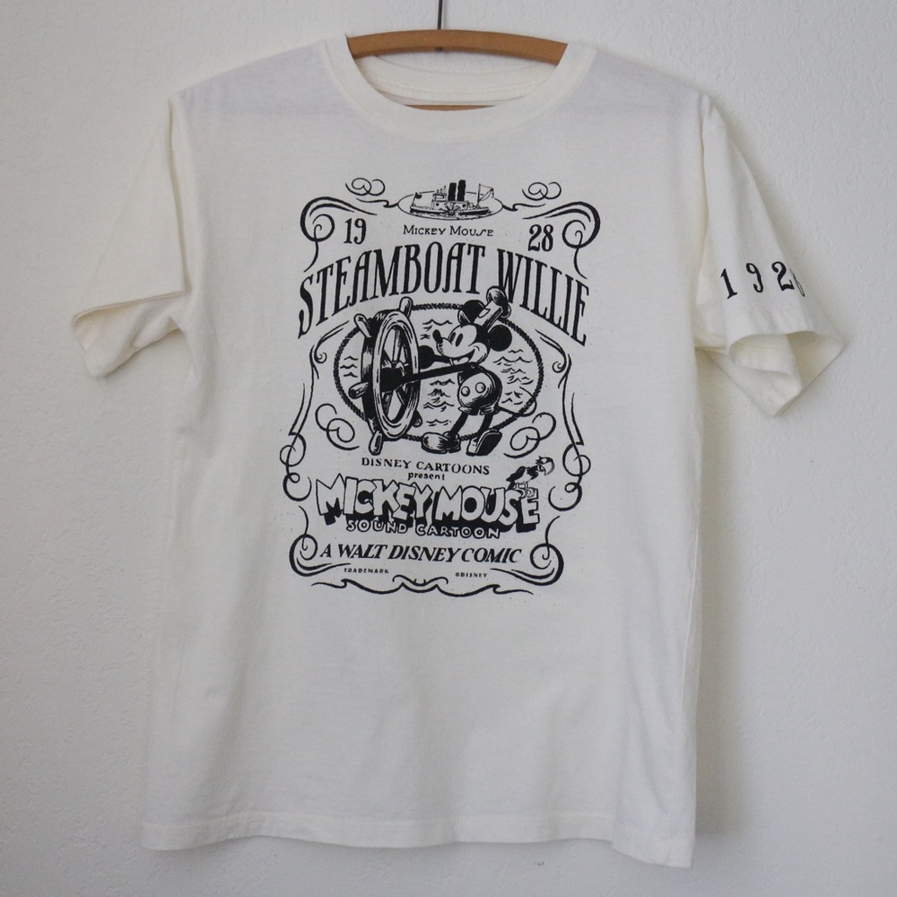 Disney 100 Steamboat Willie Mickey Mouse Graphic Tee